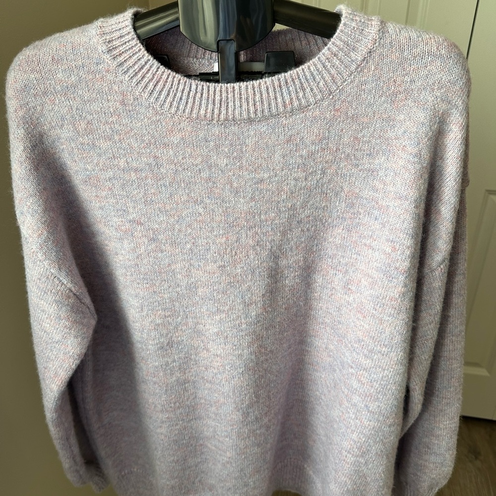 Princess Polly Heathered Knit Sweater - Heather light purple